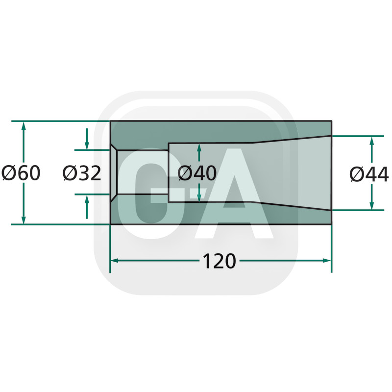 Douille a souder Kverneland